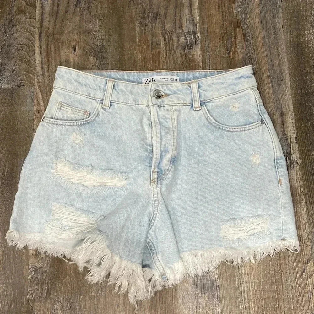 Zara | Button Fly Jean  Shorts